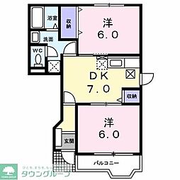 間取図画像 2DK