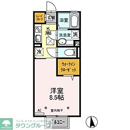 コモド　Ａ 1階1Kの間取り