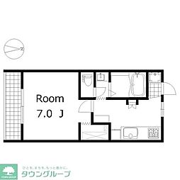 Tact 1Kの間取図画像
