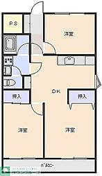 ファーストハイツ 3DKの間取図画像