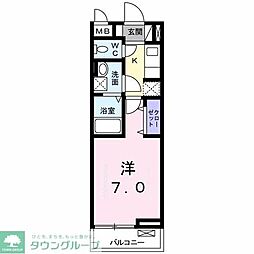 Ｌａｇｏｍ城東 3階1Kの間取り