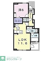 ＳｋｙIII 1階1LDKの間取り
