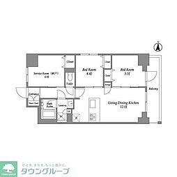 CLASSEUM高崎 2SLDKの間取図画像