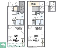 レオパレスカスティ−ジョ天良 1階1Kの間取り