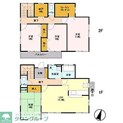 双葉町貸住宅 2階4SLDKの間取り