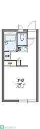 レオパレスポレール 1Kの間取図画像