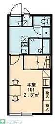 レオパレスＭ＆Ｋ 1階1Kの間取り