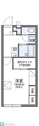 レオパレスアネックスマエダ 1Kの間取図画像