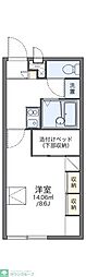 レオパレスミモザ 1Kの間取図画像