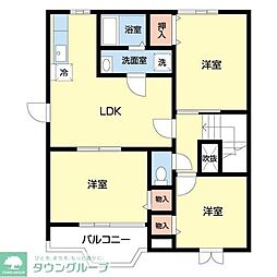 ファーストメゾン 2LDKの間取図画像
