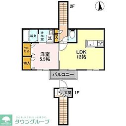 間取図画像 1LDK