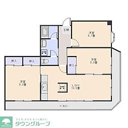 間取図画像 3LDK