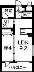 アルヴィータ宮城野 1LDKの間取図画像