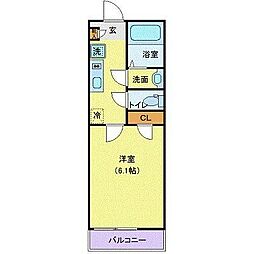 サニープレイス仙台東口 1Kの間取図画像