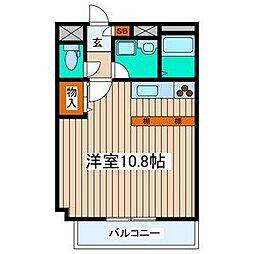 フォンテーヌ守口 ワンルームの間取図画像