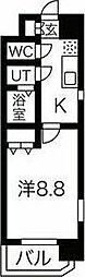 アーバンフラッツ長町 1Kの間取図画像