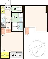 ヴィレッタ3110 1Kの間取図画像