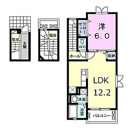 ブライト1 1LDKの間取図画像