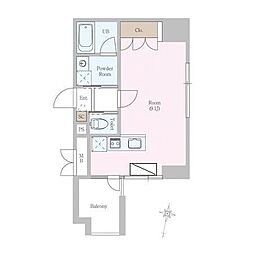 カスタリア大町 ワンルームの間取図画像