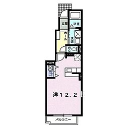 パンセ清水沼 ワンルームの間取図画像