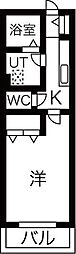 グリーンハピー柏木 1Kの間取図画像