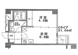M's上杉5丁目 1DKの間取図画像