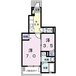 プチ・モンターニュ 2Kの間取図画像