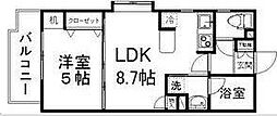 アーバンプラザ立町 1LDKの間取図画像