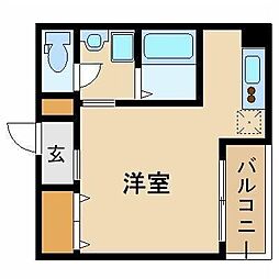 グラン・ドミール仙台駅東 ワンルームの間取図画像