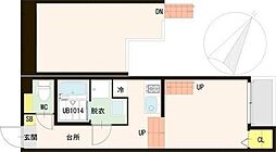 GranCourt台原 1Kの間取図画像