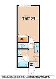 Mulberry  court 1Kの間取図画像