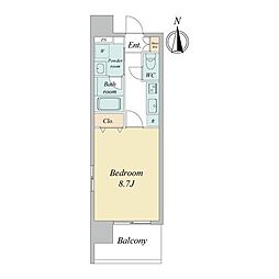 エルスタンザ仙台駅東 1Kの間取図画像