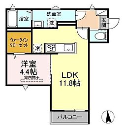 cape大野田 1LDKの間取図画像