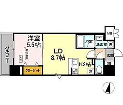 間取図画像 1LDK