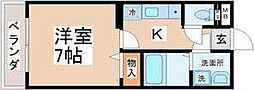CINZA東仙台 1Kの間取図画像