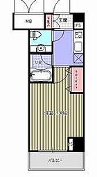 HF愛宕橋レジデンス 1Kの間取図画像