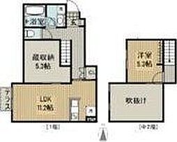 ALEGRIA 1LDKの間取図画像