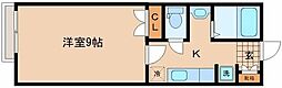 M-grant's 1Kの間取図画像
