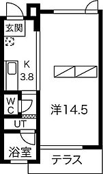 AXiS 1LDKの間取図画像