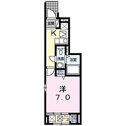ハーモニー・ヴィラ 1Kの間取図画像