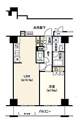 レジデンス仙台駅東 1LDKの間取図画像