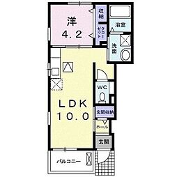 NJ羽黒台1 1LDKの間取図画像