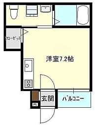 コルニーチェ ワンルームの間取図画像