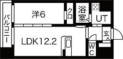 パルメゾン長町 1LDKの間取図画像