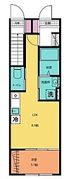 Asuit八軒小路 1LDKの間取図画像
