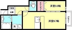 ラ・ルーチェエム 1LDKの間取図画像