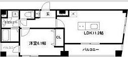 ルミエール長町 1LDKの間取図画像