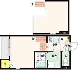 ハル・シャンテ 1Kの間取図画像