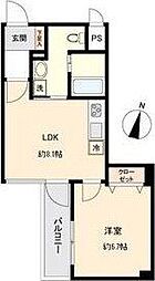 KDXレジデンス一番町 1LDKの間取図画像