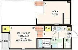 アイ宮町 1Kの間取図画像